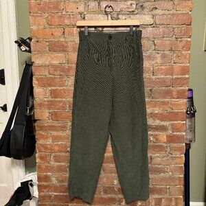 Cos Elastic Waist Green Corduroy Trouser